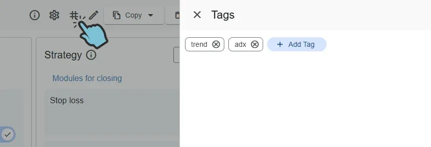 Add tags to your expert advisor