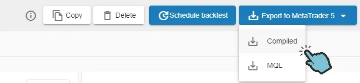 Export your expert advisor
