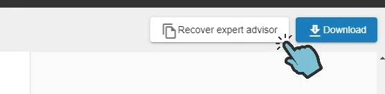 Recover expert advisor